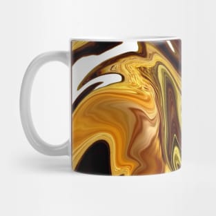 1980s abstract Brown beige marble swirls Mug